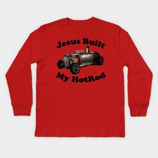 Cheems Built my HotRod Kids Long Sleeve T-Shirt